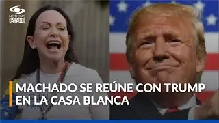 La líder opositora venezolana María Corina Machado sostiene un encuentro con Donald Trump