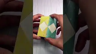 Origami Pen Holder ✏️ Easy Paper Craft #Shorts