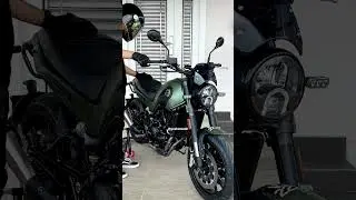 Benelli Leoncino 500 with U pipe stock muffler exhaust sound