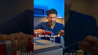 RoohAfza Sugar🤯#roohafza #roohafza#roohafzarecipes#softdrinks #health #healthy #healthcoach #drinks