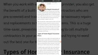 what is home repair insurance