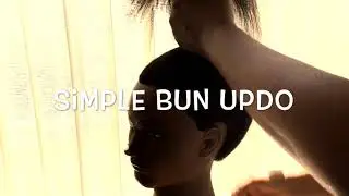 Simple Bun  Up-do Using Donut || Simone Richards