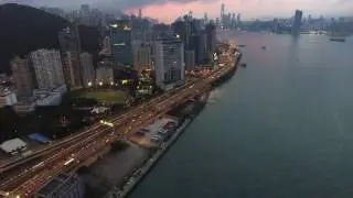 Hong Kong city - light view