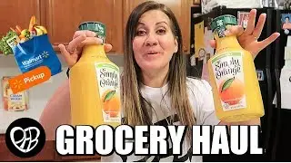 MASSIVE WALMART GROCERY HAUL ONLINE | TRYING WALMART GROCERY PICK UP | OUR LARGE FAMILY GROCERY HAUL