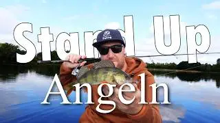 Barsche vom Stand Up Board Angeln