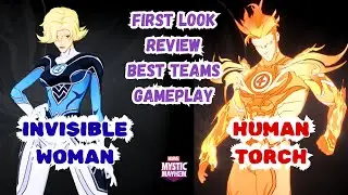 INVISIBLE WOMAN & HUMAN TORCH!! FIRST LOOK, KIT REVIEW, BEST TEAMS, GAMEPLAY!! Marvel Mystic Mayhem