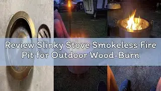 Review Slinky Stove Smokeless Fire Pit for Outdoor Wood-Burning - 7-Inch Patented Collapsible Firepi
