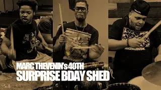 Maison Guidry, Redd, BJ at Marc Thevenin's BDay Shed