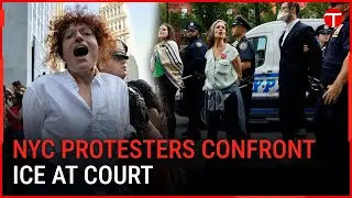 Anti-ICE protest takes place outside immigration court in NYC | The Express Tribune