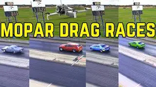 Mopar Drag Racing Drone Footage | Hellcat, Redeye & HEMI Battles