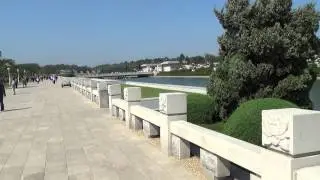 Garden in Front of Kumsusan Memorial Palace in Pyongyang, North Korea