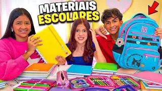 MEUS AMIGOS REAGINDO MEU MATERIAL ESCOLAR 2026 (J&eacute;ssica Sousa )