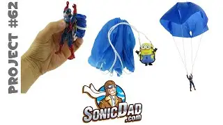 Free Instructions for Action Figure Parachute: SonicDad Project #62