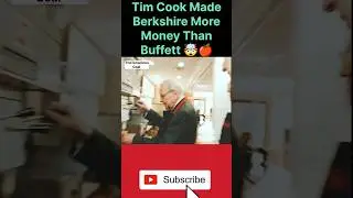 Warren Buffett: Tim Cook Made Berkshire MORE Money Than Me 🤯#warrenbuffett#timcook #investing#shorts