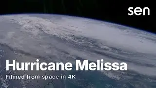 Hurricane Melissa Filmed From Space in 4K | 27 October 2025