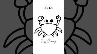How to draw a Crab #shorts