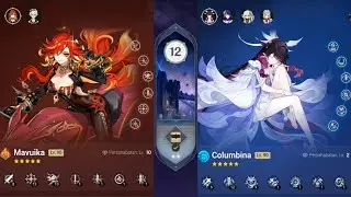 Surgerstrike Moon Spiral Abyss 6.3 floor 12 full Stars on Mobile | Genshin Impact Gameplay INDONESIA