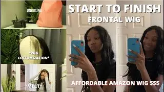 *Detailed* AMAZON HAIR: HOW TO BLEACH KNOTS, CUSTOMIZE, PLUCK , ETC  WIG FOR BEGINNERS | #VRBESTHAIR