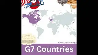 G7 Countries!! #map #countries #g7 #economy #youtubeshorts