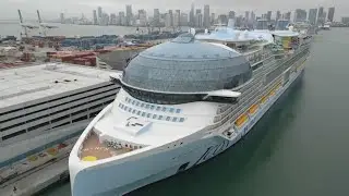 Largest cruise ship in the world set sail on inaugural cruise