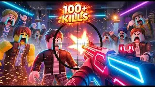 100+ Kills in Hyper Shot Roblox (INSANE AIM)