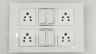 4 switch 4 socket board connection | How to make an Electric Extension Board at Home in Hindi