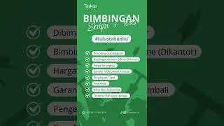 Layanan Taskup ! Bimbingan Skripsi & Tesis Terbaik.