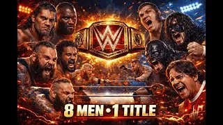 8-Man Battle Royal for the WWE Championship 🔥 Last Man Standing Chaos!