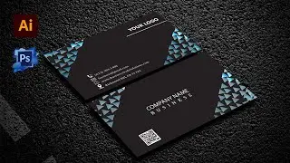 How to create a professional visiting card in [Adobe illustrator] ll AH Graphics designer
