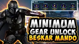 MINIMUM Gear Unlock for Beskar Mando - No zetas.  Trash mods.