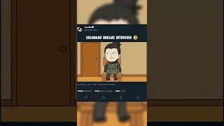 Sikamaru Hokage Interview gone wrong 🤣 #shortsfeed #shorts #naruto #parody #funnyanime