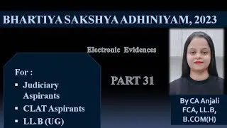 Electronic evidences| Section 61 to 63| BSA | By CA Anjali