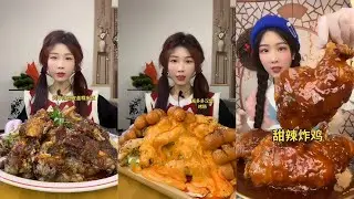 【MUKBANG】SPICY BRAISED PORK BELLY  EATING SHOW  CHINESE FOOD  食べる吃播 #咀嚼音 #food #mukbang #foodie