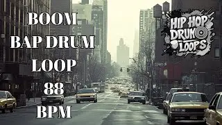 88 BPM Hip Hop Drum Loop &ndash; Classic Boom Bap Groove