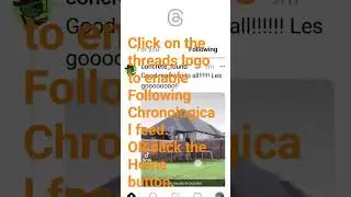 how to enable Following chronological feed in Threads App