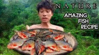 Fish banana leaves cooking delicious recpi || nature cooking mukbang fish eating show.sarujcooking