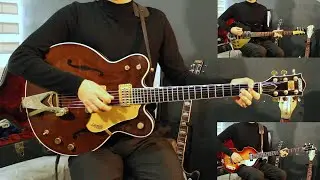 The Beatles - I Wanna Be Your Man - Guitar And Bass Cover - Gretsch Country Gentleman