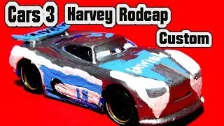 Pixar Cars 3 Harvey Rodcap Custom from Danny Swervez with Miss Fritter and Primer Lightning McQueen