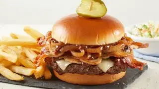 BOB EVANS STEAKHOUSE BURGER REVIEW #bobevanssteakhouseburger #bobevans #steakhouseburger #burger