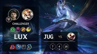 Lux Jungle vs Lee Sin - BR Challenger Patch 10.6