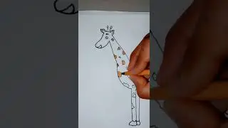 #howto #draw Giraffe 🦒 #nice #easy #drawing #beautiful #art #ytshorts #viralshorts #subscribe