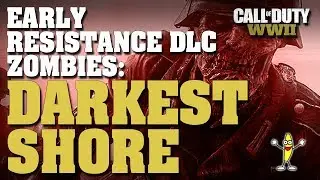 CoD WW2: The Darkest Shore Zombies Gameplay (The Resistance Early Zombies Gameplay WW2 DLC 1)