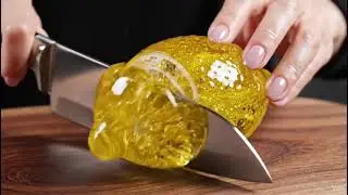 Lemon 🍋 cutting l ASMR knife 🔪 l #ai #relaxing #viral #viralvideo #video #viralshorts #viralshort 