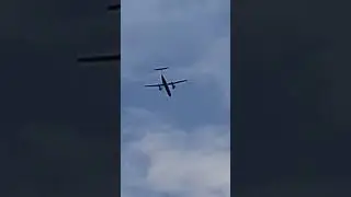 Shree airlines bombardier q 400 pass over #aviation #automobile #  plane spotting
