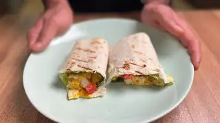 Обертка из курицы с высоким содержанием белка (приготовляется за 10 минут)