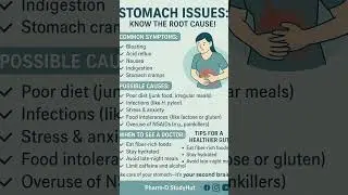 #StomachHealth#DigestiveHealth#GutHealth#AcidRefluxRelief#BloatingRelief#PharmDStudy#HealthAwareness