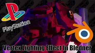 PS1 Per-Vertex lighting in blender test and comparisons. (ft. nineball)