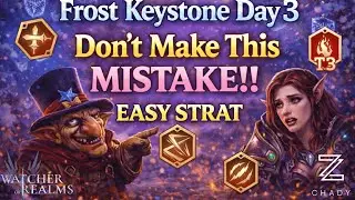 Frost Trial Day 3 Keystone | DON'T MAKE THIS MISTAKE! | My Master Smithy CHOICE! | Watcher of Realms