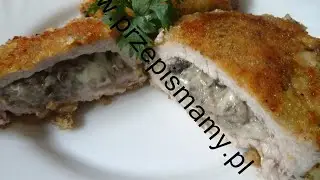 Kieszonki schabowe z pieczarkami i serem - pomysł na obiad