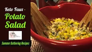 Faux-Potato Salad | Low Carb | Keto | Cauliflower Faux Potato Salad #keto #ketorecipes #ketobbq